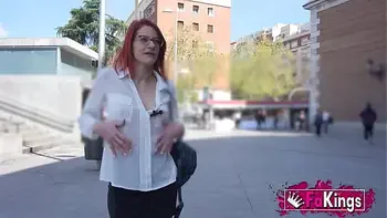 A porn actress meets a young student at a university in Madrid and invites him to her house for sex. This is Albaan from FAKings