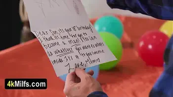 Geek stepsons special birthday gift is a hot and tight pussy provided by stepmom