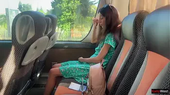 Public Dick Flashing in the Bus - Pervert Jerks Off On Girl And She Grabs His Cock