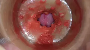 Camera Inside Deep Pussy Captures Huge Ejaculation of Sperm 4k