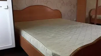 A mature wife masturbates in white panties while cleaning, and a home camera watches her. Big ass, hairy pussy, gorgeous tits and an appetizing figure behind the scenes.