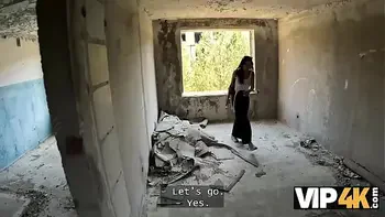 VIP4K. Milena Ray says YES to a public sex... Before her BF speaks