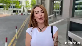 PutaLocura - Turista bimbo de grandes tetas Michu es pillada por Torbe y traga su leche