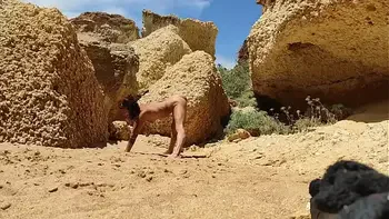 Real Amateur Couple Fucking in Public Beach – Doggy Style & Blowjob