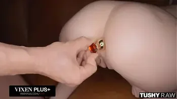 TUSHYRAW Anal-Curious Blonde Ashby Winter Gets Her Tight And Tiny Ass Stretched Out