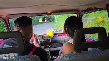 Colombian tourist fucks Italian farmer on a tractor - Mariana Martix & Luca Peracchi