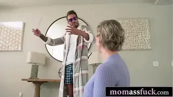 Foot Massage Turns Anal for Blonde Bombshell on the Couch