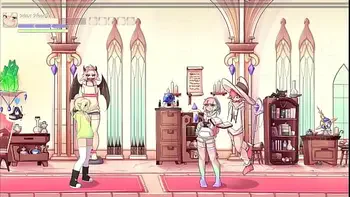 Max The Elf v0.4 [Femboy Hentai game PornPlay] Ep.8 gangbang by the succubus naughty army