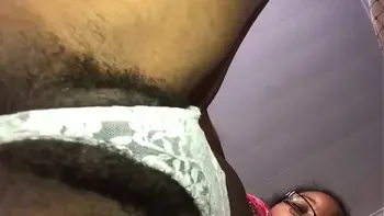 hairy flower in lace panties