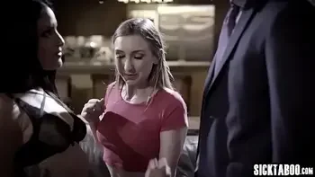 Corrupt couple pick up teen and fuck her in threesome