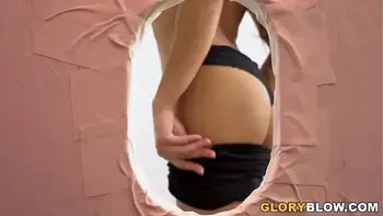 Petite Violet Rae Get's Impaled By BBCs At A Gloryhole