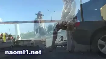 dogging hard for naomi on the parking