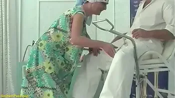 hairy 92 years old granny rough fisted by a doctor