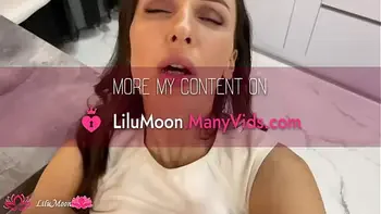 Massagist Fingering Horny Brunette's Pussy till Squirt - Lilu Moon