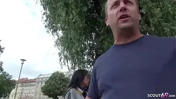 german scout stiefvater bringt seine 18 jahre junge stieftochter zum casting