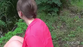 Fucking Young Chubby Sofy on a Picnic in the Woods