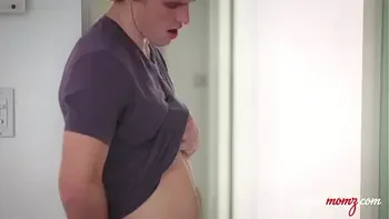 FEELING UP MY GF's MILF STEPMOM