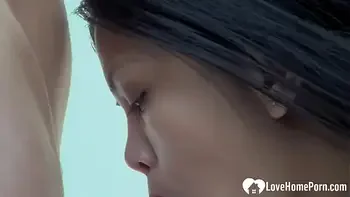 Teasing Asian beauty gets penetrated without mercy