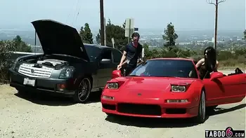 Car broken down but picked up by an evil mature MILF