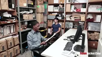 Black police officer himself on a HOT theif