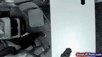 Teen shoplifter pussy rammed by security