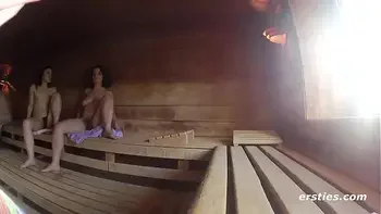 Very Hairy Amateur Lesbians Get it on in Shower