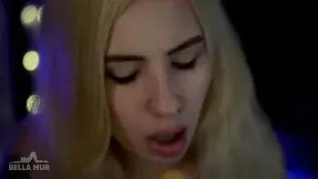 ASMR deepthroat close up with nauhty sounds