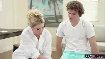 Perverted big tits mature massage and sucks a big cock