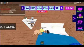 A Hot Blonde Roblox Lesbian licks a Nervous Latino girl as she moans