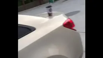 Me and handsomedevan Flashing at the gas station