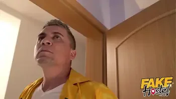 Fake Hostel Sweaty hot festival girls turn on landlord with their scent