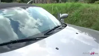 GERMAN SCOUT - Bochumer Teen Sarah aus Bochum ANAL gefickt fur Geld bei Strassen Casting