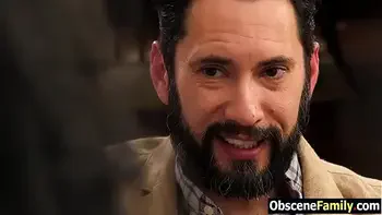 Ebony step daughter begs white stepdad to fuck her pussy & mouth  - fucked up family