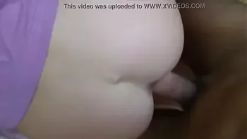 My friend and me fucking girl at home together