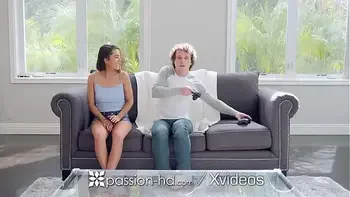 PASSION-HD Step Sister Fucks Big Dick!Video Game Bonding
