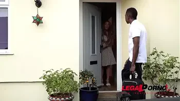 Busty Stacey Saran gets drilled by stud's black monster cock GP742