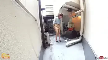 Wetting herself in the street