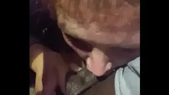 Amateur white girl sucks BBC in car