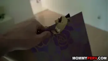 stepSon fucks & creampies stepmom while stepdad waits for her in a car