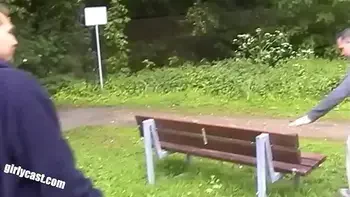 Lisa and her cuckold outdoor threesome