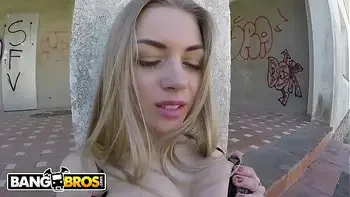 BANGBROS - Young Latvian Babe l. Gartner Gets Fucked In Public!