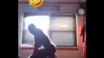 African guy bangs on his girl roughly,After eating pizza
