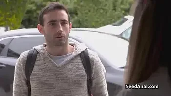 Filling up coeds tight ass on the couch