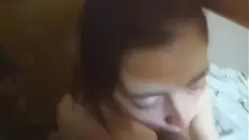 My girlfriend sucks me until I cum in her mouth