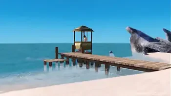 3D Busty blonde gets fucked on the beach