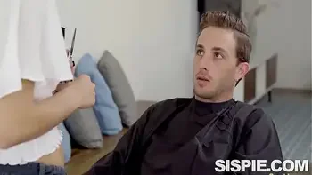 HORNY Stepsister Gianna Dior Fuck STEPBRO For A Haircut