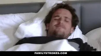 Hangovered stepson fucks his hot stepmom