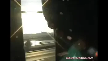 Bus Groping for a Big Boobs Brunette !