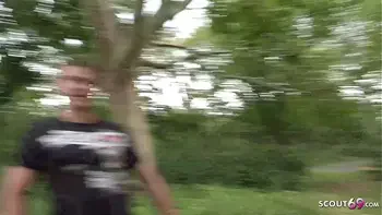 GERMAN SCOUT - TATTOO TEEN MODEL SNOWWHITE BEI ECHTEN STRASSEN CASTING IN BERLIN GEFICKT