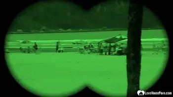 Cutie with tan lines bent over and rammed